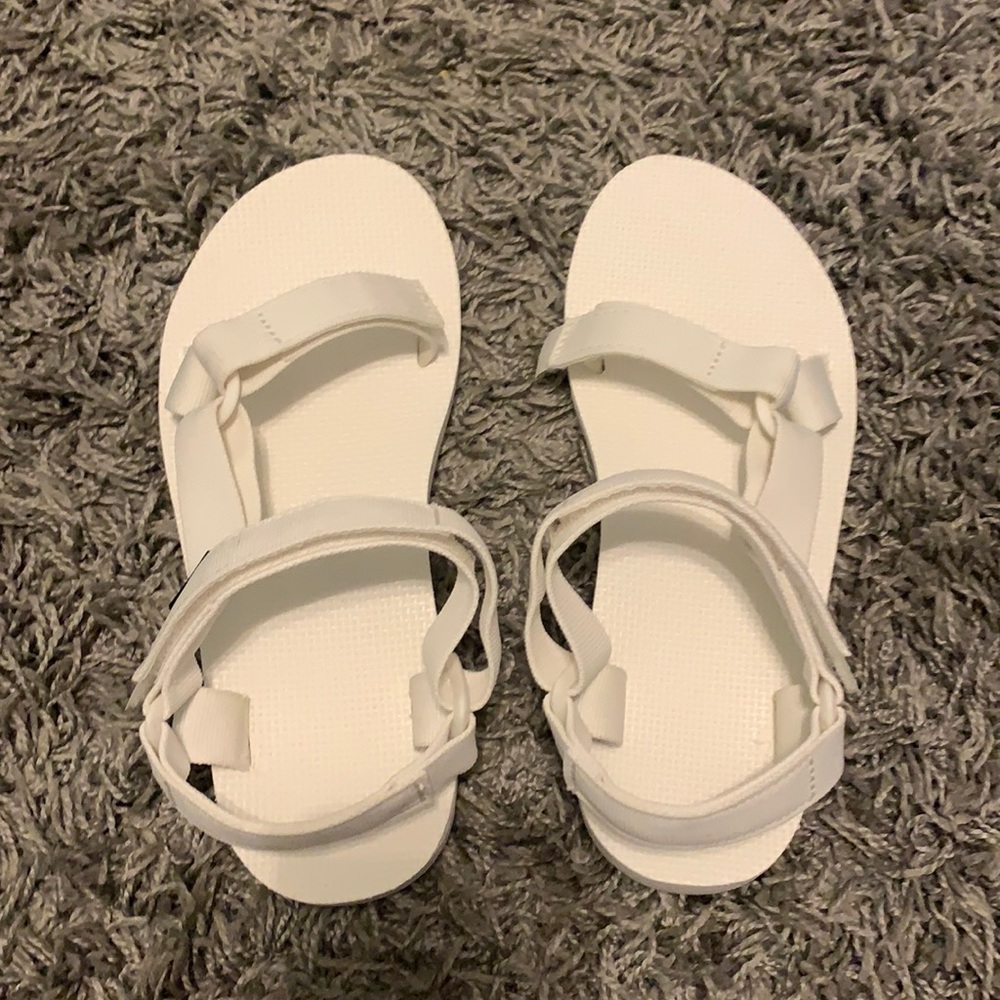 White Teva Sandals